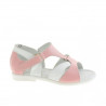 Kleinkinder Sandalen 09c rosa+weiß