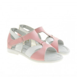 Kleinkinder Sandalen 09c rosa+weiß