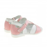 Kleinkinder Sandalen 09c rosa+weiß