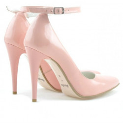 Damen elegante Schuhe 1247 Lack rosa