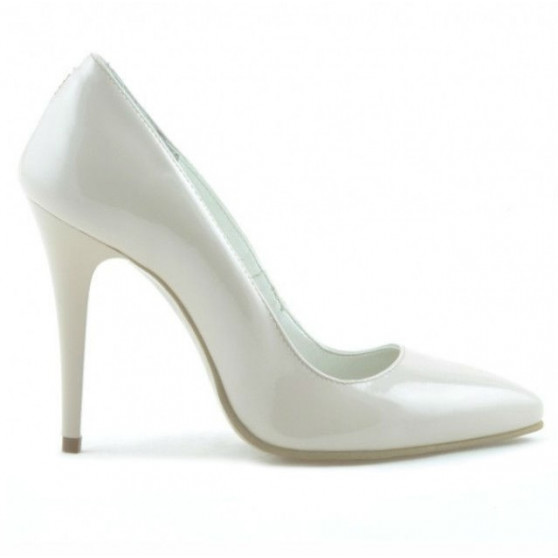 Elegante Damenschuhe 1241 Lack Elfenbein Elegante Damenschuhe 1241 Lack Elfenbein
