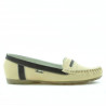 Damen Mokassins 619 beige+braun