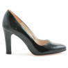 Elegante Damenschuhe 1243 schwarzer Satinlack