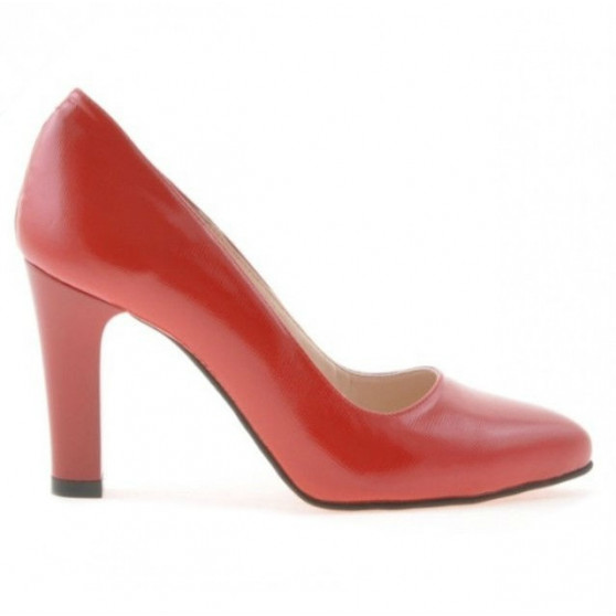 Elegante Damenschuhe 1243 satinrot lackiert Elegante Damenschuhe 1243 satinrot lackiert