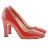 Elegante Damenschuhe 1243 satinrot lackiert