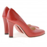 Elegante Damenschuhe 1243 satinrot lackiert