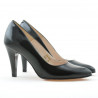 Elegante Damenschuhe 1234 in schwarzem satinlack