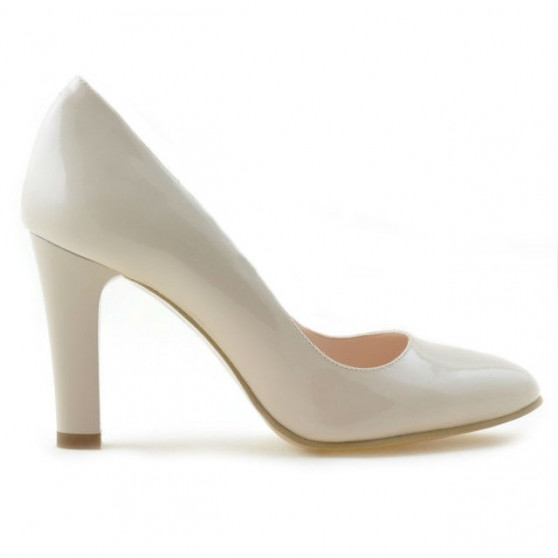 Elegante Damenschuhe 1243 Lack Elfenbein Elegante Damenschuhe 1243 Lack Elfenbein