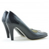 Elegante Damenschuhe 1234 Lack Indigo