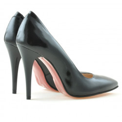 Damen elegante Schuhe 1241 schwarzer lack satin