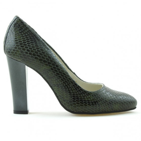 Elegante Damenschuhe 1214 Krokodil Grün Elegante Damenschuhe 1214 Krokodil Grün