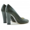 Elegante Damenschuhe 1214 Krokodil Grün
