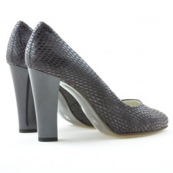 Elegante Damenschuhe 1214 Krokodil Lila