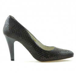 Elegante Damenschuhe 1234 Croco Braun