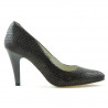 Elegante Damenschuhe 1234 Croco Braun