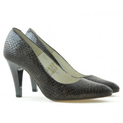 Elegante Damenschuhe 1234 Croco Braun