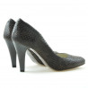 Elegante Damenschuhe 1234 Croco Braun