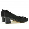 Damen Freizeitschuhe / elegante Schuhe 628 schwarz Velours