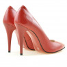 Damen elegante Schuhe 1241 lackrot satiniert