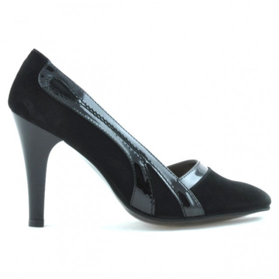 Damen elegante Schuhe 1208 Antilope Schwarz Kombiniert Damen elegante Schuhe 1208 Antilope Schwarz Kombiniert