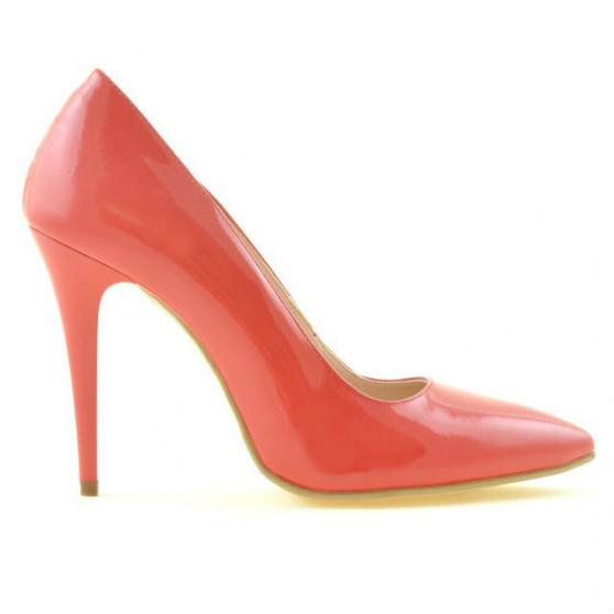 Elegante Damenschuhe 1241 Lack Rot Koralle Elegante Damenschuhe 1241 Lack Rot Koralle