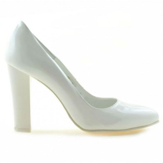 Elegante Damenschuhe 1214 weiß lackiert Elegante Damenschuhe 1214 weiß lackiert
